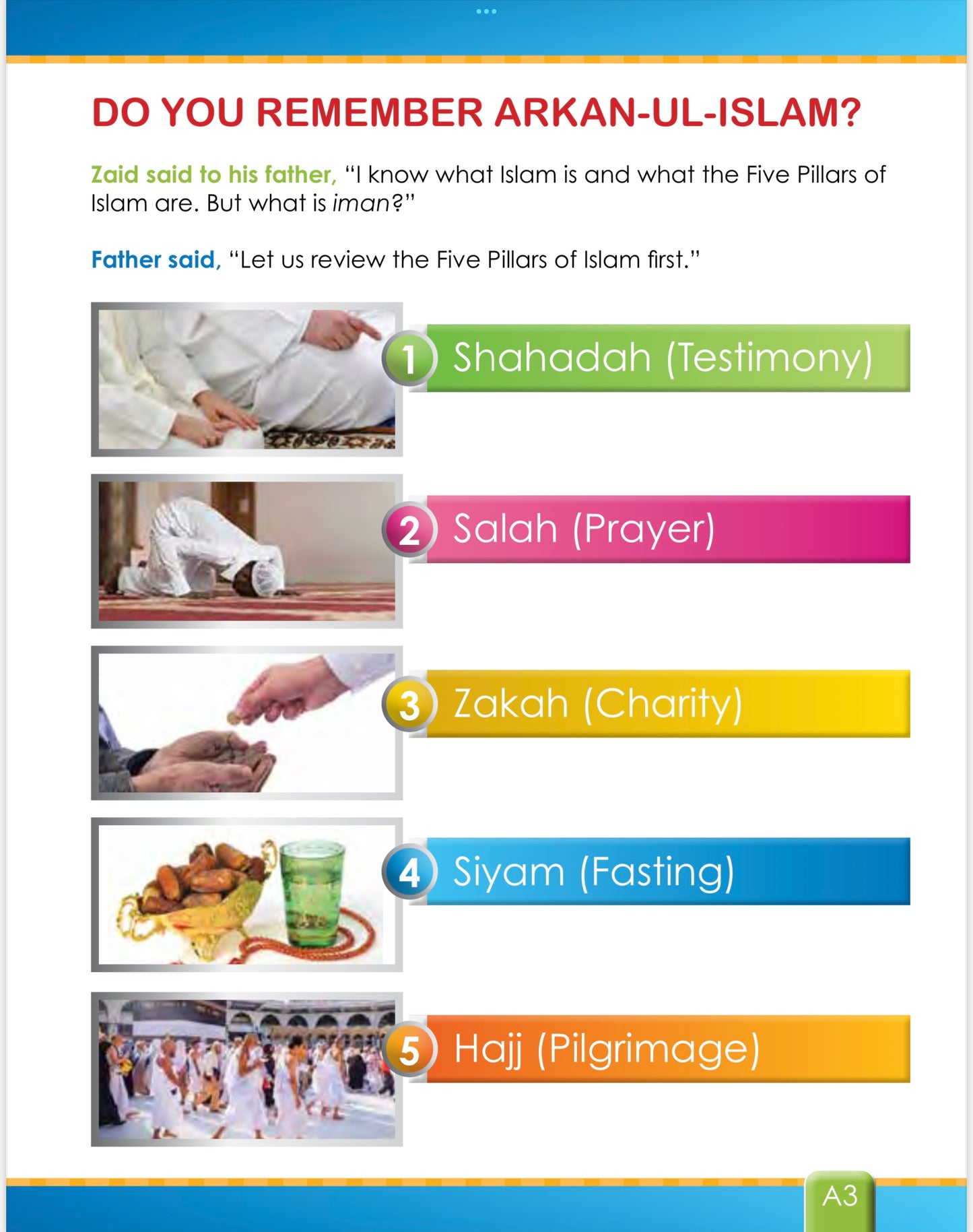 I Love Islam Textbook Level 3 ( 3nd Grade ) New Version